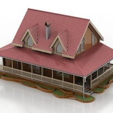 house architecture residential building private construction 3d print model - Mito3D