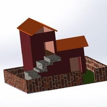 Casa architettura stampa decorazione prototipo mobilia 3d print model - Mito3D