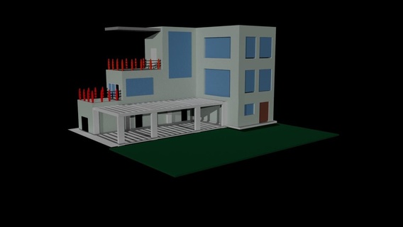 Haus Zuhause Architektur Monument 3d maya3d stl 3d print model - Mito3D