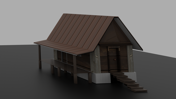 maison maison modélisation 3d obj fbx 3d print model - Mito3D