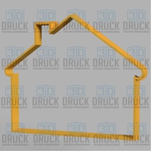 house - cookie cutter home dwelling biscuit cutting 3d print model - Mito3D