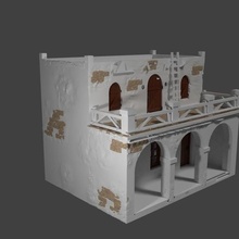 house - rustic villa dioramas nativity scenes dollhouses ho modeling thumbnails 3d print model - Mito3D