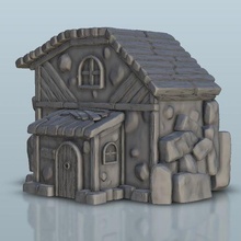 house 11 - warhammer age sigmar bolt action flames war architecture thumbnails building scenery wargame figures game land dungeon fantasy games accessories 3d print model - Mito3D