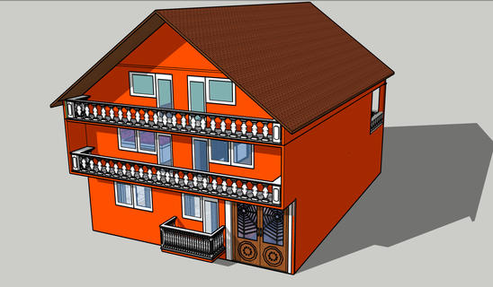 house 2023 model toy kids art garden modeling home game 3d print model - Mito3D