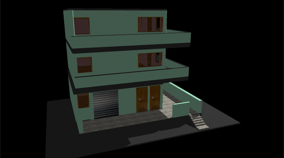 house 3 house  3d print model - Mito3D