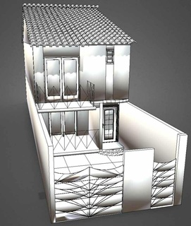 house 5x20 hou small 3d print model - Mito3D
