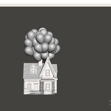 casa balões up pixar 3d print model - Mito3D