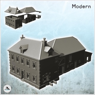 house barn foy ardennes belgium 12 - world war two second wwii western campaign usa uk germany building architecture tabletop miniatures scenery wargame game terrain accessories ww2 flames battle allies axis action bulge normandy market garden 3d print model - Mito3D