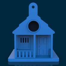 Haus Vogel Mode schön birdbox stl box3dmodel Tiere 3d print model - Mito3D