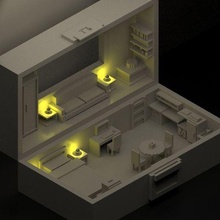 ev Kutu mimari Sanat dekorasyon merdiven süs oyuncak 3d print model - Mito3D