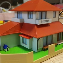 casa de crayon shin-chan arquitetura animação japão a coreia miniatura 3d print model - Mito3D