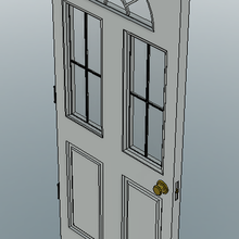 house door 3d print model - Mito3D