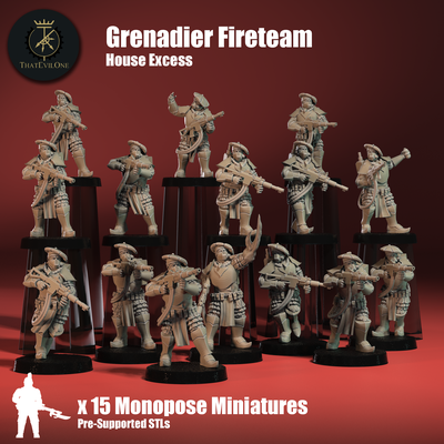 haus überschuss grenadiers vorausgesetzt spiel bewachen horus kaiserliche schuss elite 28mm pike landsknecht kultisten wachen miliz kulte ketzerei abtrünnige ketzer verräter infanterie panzer 3d print model - Mito3D