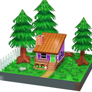 casa floresta lago house3d modelo 3d print model - Mito3D