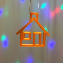 house hang your christmas tree home decor 3d print model - Mito3D