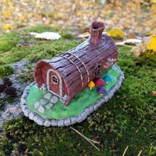 house log art hut fairy fantasy wood forest decoration building structure garden 3d print model - Mito3D