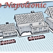casa 2 medievais wargame napoleão warhammer cidade prédio paisagem diorama 3d print model - Mito3D