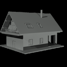 Haus Mini Hütte 3d print model - Mito3D