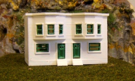 house philadelphia model trains scale buildings structures 3d print model - Mito3D