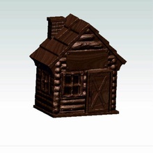 casa cerdito banco arquitectura 3d print model - Mito3D