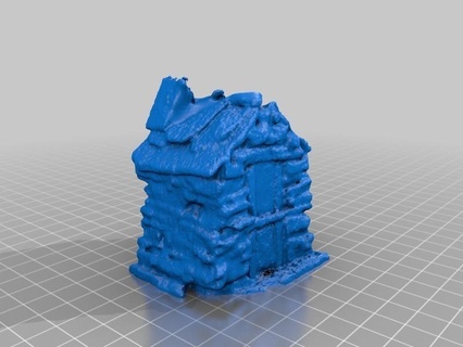 house piodao v2 makerbotdigitizer scan art 3d print model - Mito3D