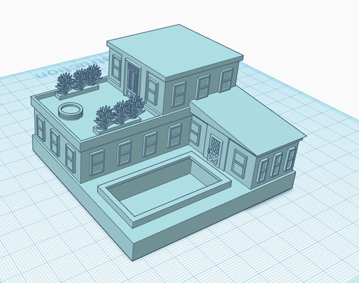 house pool 3d print model - Mito3D