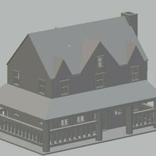 Casa portico casa edificio 3d print model - Mito3D