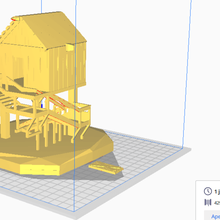 house stilts game toy 3d print model - Mito3D