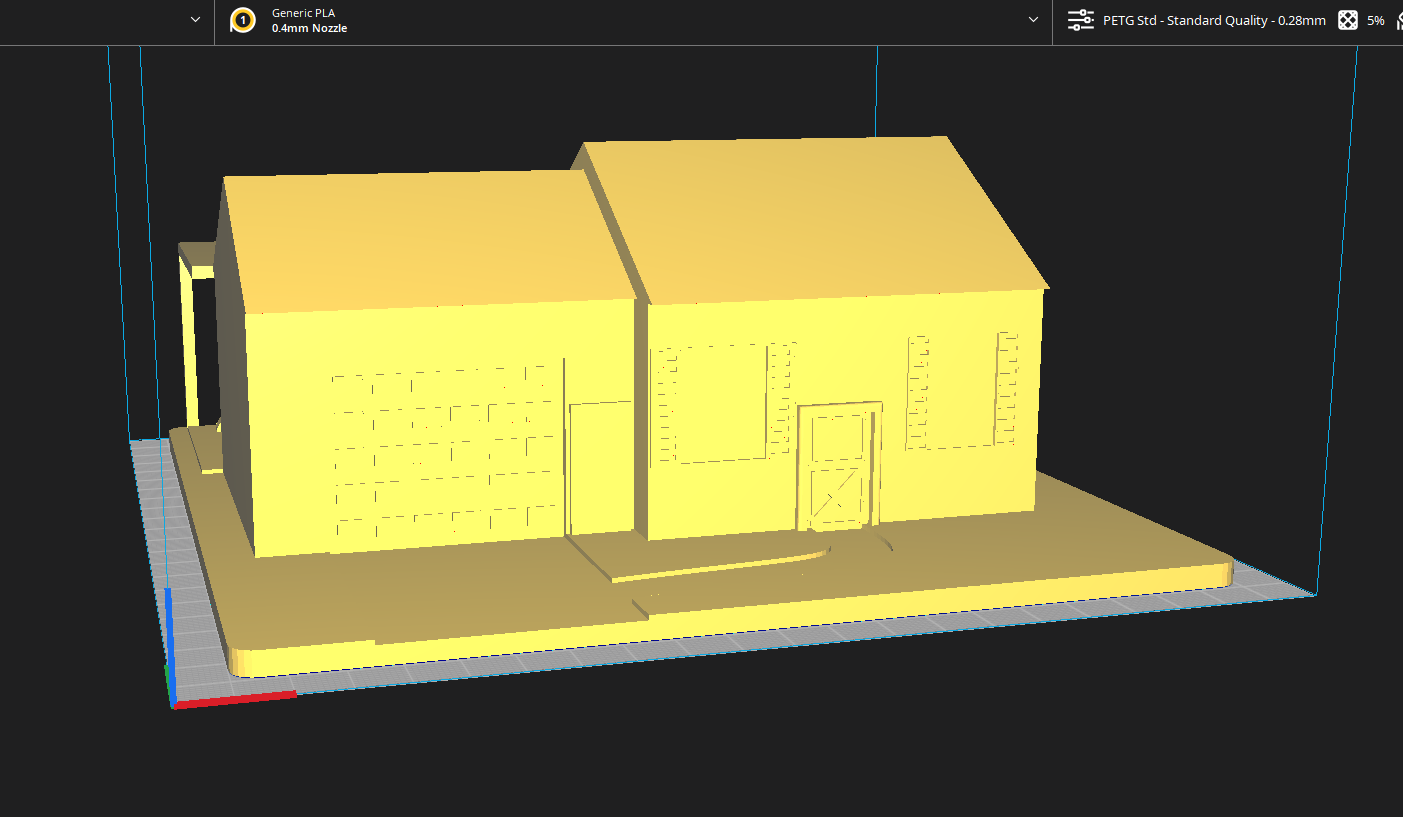 house swing set 3D print model - Mito3D