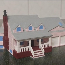 ev woods mimarlık bina yapı oyuncak modeli 3d print model - Mito3D