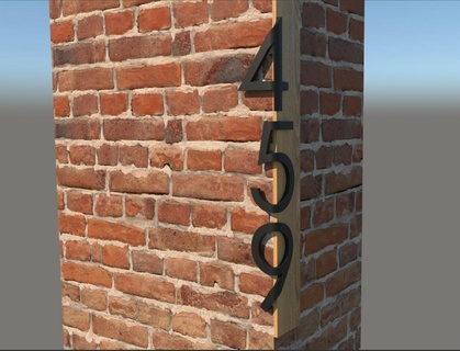 housenumbers house number wall interieor exterior decoration 3d print model - Mito3D