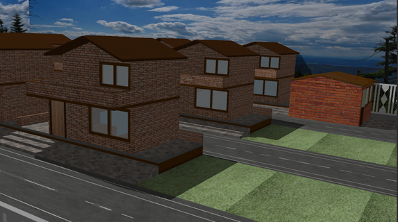 houses 3d print model - Mito3D