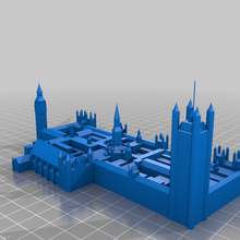 Maisons parlement fixé stl architecture européen bâtiments structures 3d print model - Mito3D