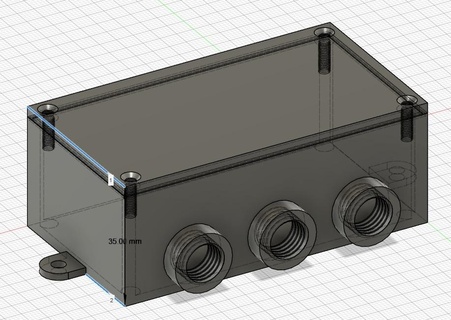 Konut 3 bezler vidalamak bağ elektro 3d print model - Mito3D