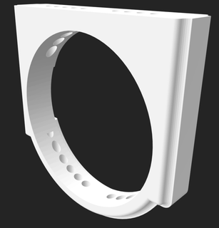 logement l'eau filtre soutien 3d print model - Mito3D