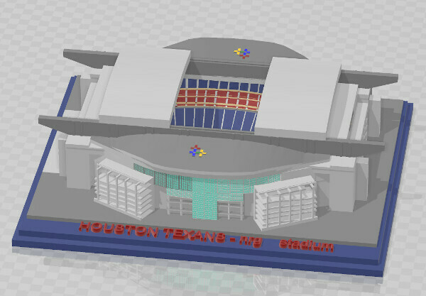 houston texans - nrg stadium stadion estadio arena nfl american football afc 3D print model - Mito3D