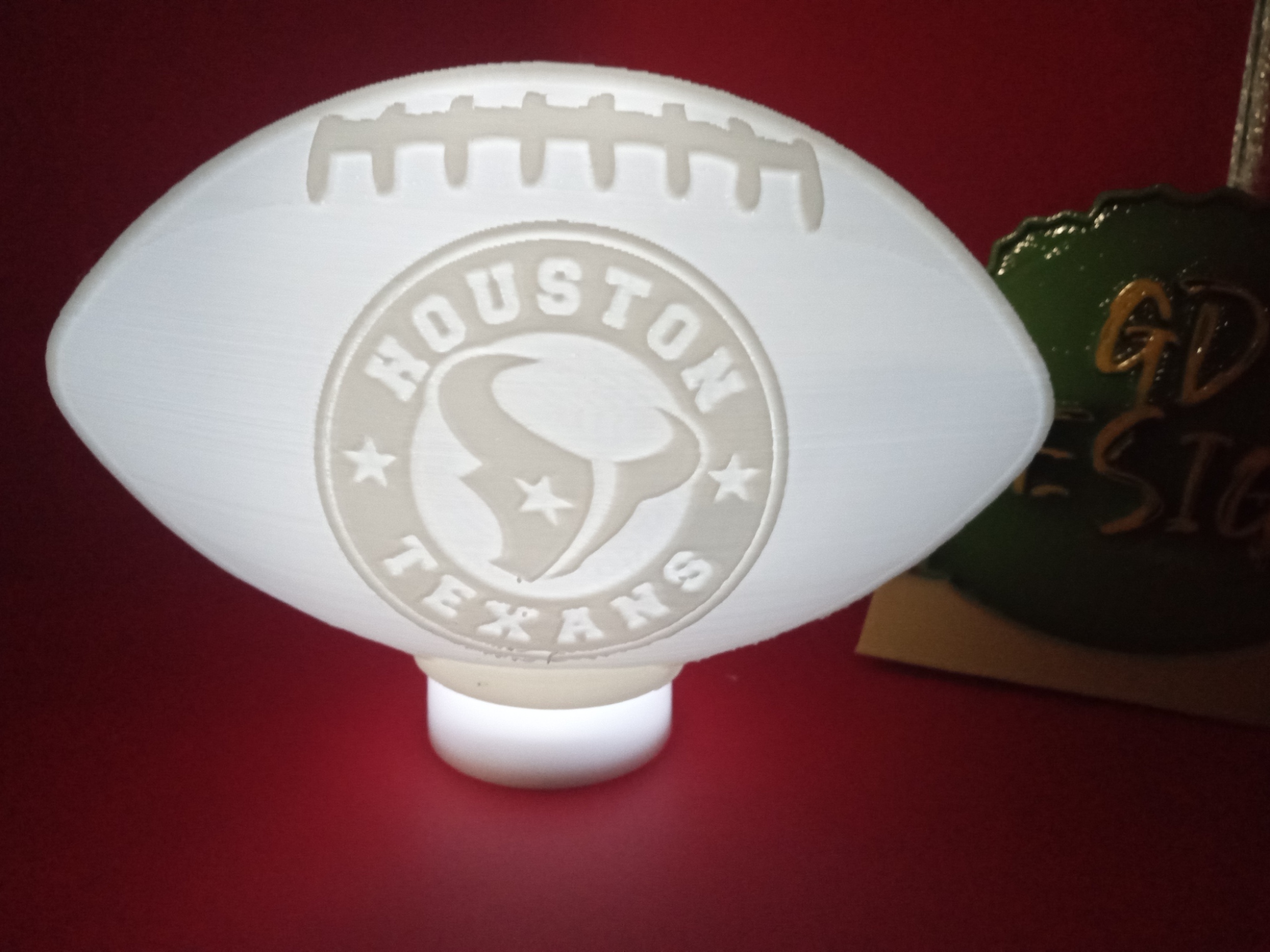 houston texans ver 2 nfl fußball licht teelicht lesen party nachtlicht büro kinder zimmer kunst dekor höhle sport spiel 3D print model - Mito3D