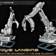 hover cargo crane - 28-32mm gaming novus landing 28mm infinity miniature scifi star wars tabletop wargaming warhammer 40k toy_game_accessories 3d print model - Mito3D