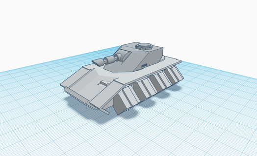 schweben Panzer Wagen Gewehr Kanone Spielzeug Miniatur Spiel Tabelle 3d print model - Mito3D