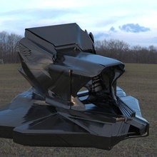 flotar vehículo 3d modelo aerodeslizador tecnología sci fi guerra volador 3d print model - Mito3D