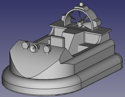 hovercraft Sam itfaiyeci oyuncak karikatür dizi 3d print model - Mito3D