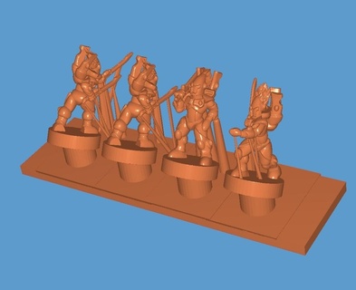 howling spectres epic Game epic wh elfs  3d print model - Mito3D