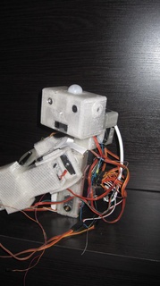 robot özellikli insansı Johnny 5 yazıcı robotu robotik 3d print model - Mito3D