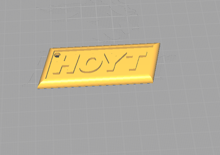 hoyt archery keychain 3d print model - Mito3D