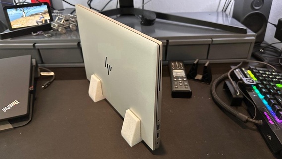 hp portable verticale supporter bureau organiser minimaliste organisation 3d print model - Mito3D