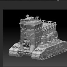 hq infantry leviathan 28mm size game tank crawler transporter marine infantryhq lordofwar 3d print model - Mito3D