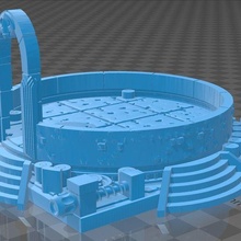 hq rotating room 3d print model - Mito3D