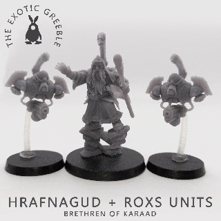 hrafnagud roxs units war hammer 42k space dwarf squat wizard brethren karaad dwarves odin steelkin 3d print model - Mito3D