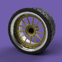 hre 303 style échelle modèle roue ensemble 19 20 jante pneu 3d impression sla résine voiture Vorstein vfn 512 3d print model - Mito3D