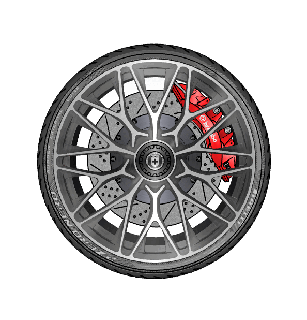 hre titanio ruote prestazione pirelli zero nero pneumatici ruota macchina dettaglio alto poli cerchio pneumatico gara Filo Accessori 3d print model - Mito3D